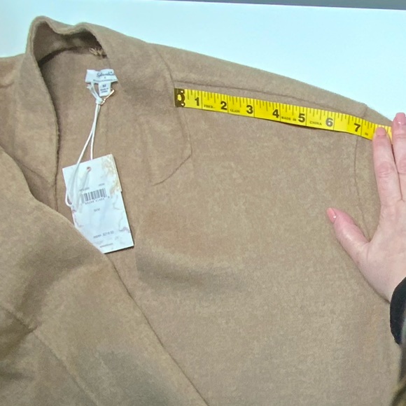 NWT | Splendid x Cella Jane | Waist-Tie Wool Coat | Beige | Medium - Picture 8 of 16